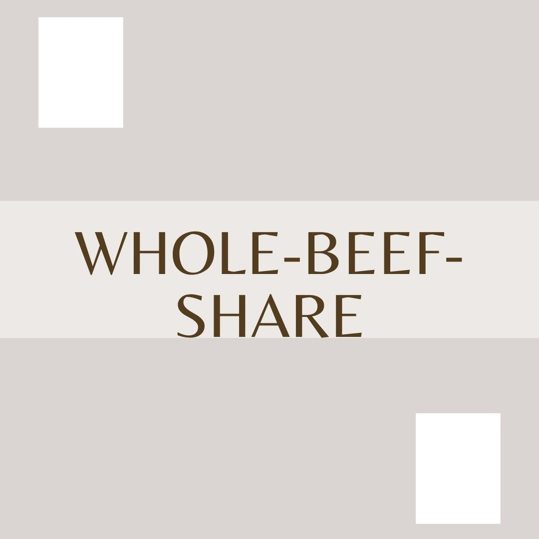 WHOLE BEEF SHARE