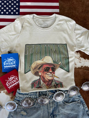 Cowboy Trump Graphic Tee: S