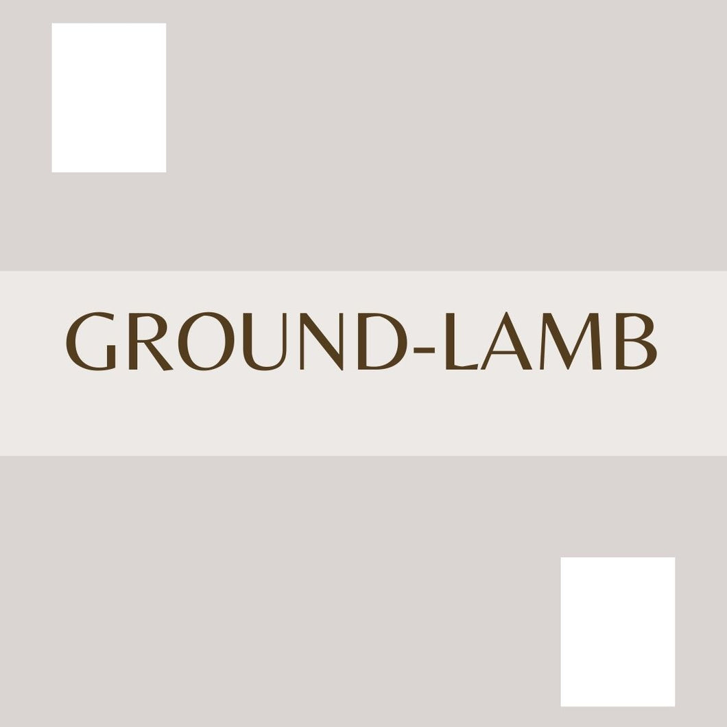 Ground lamb